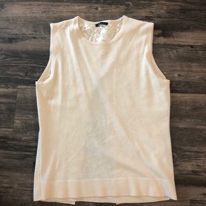 Theory flutter back sweater blouse